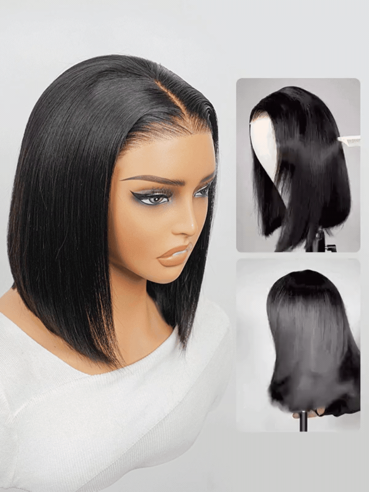 Easy Straight Bob Wig – HD Lace, Ready to Wear - Image 3
