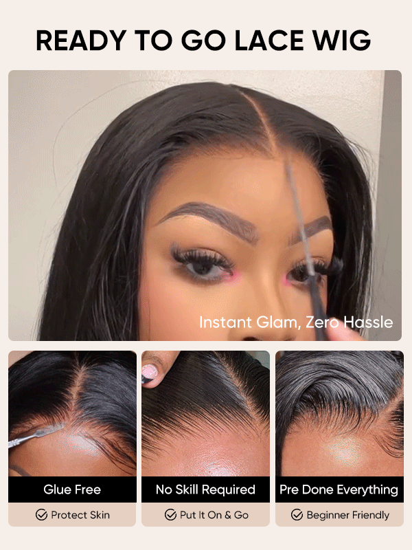 Easy Straight Bob Wig – HD Lace, Ready to Wear - Image 2