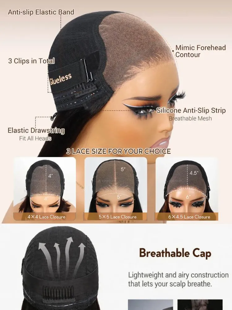 Easy Straight Bob Wig – HD Lace, Ready to Wear - Image 5