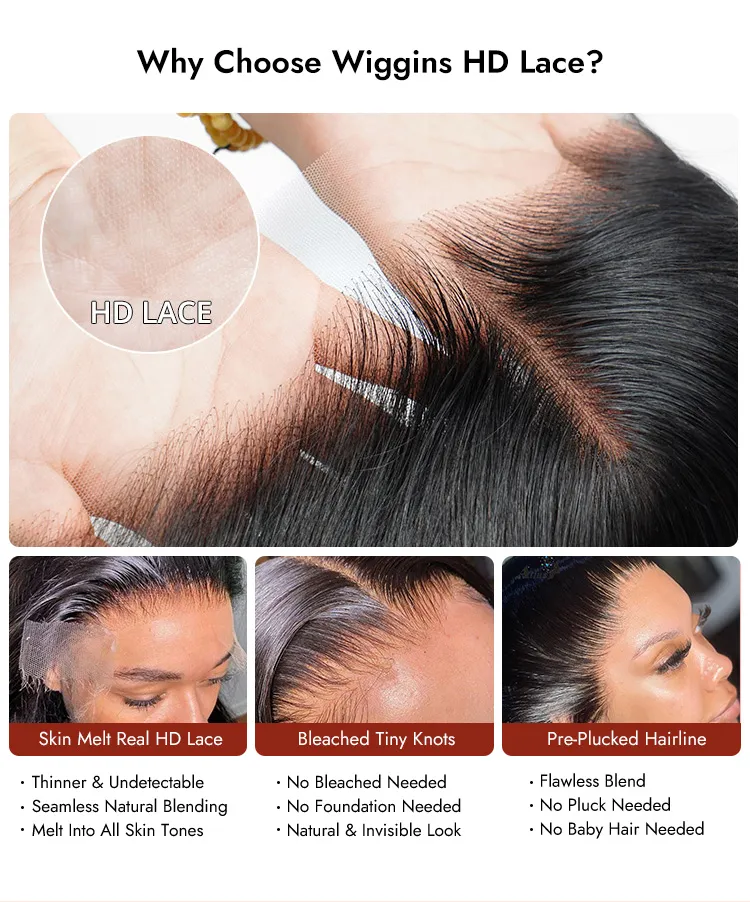 180% Density 13x6 HD Lace Frontal Wig | Long Deep Wave Glueless Human Hair Wig for Women - Image 10