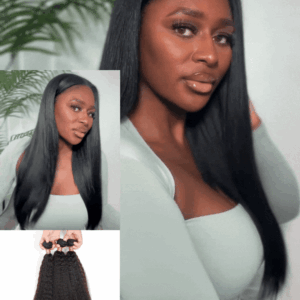 Hair 3 Bundles Yaki Straight Virgin Hair of Brazilian Peruvian Malaysian In Stock