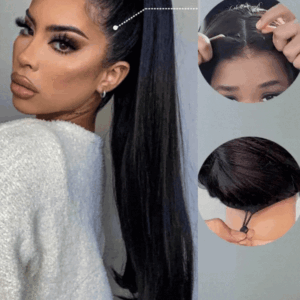 Silky Straight 360 Lace Wig, Bleached Knots, Pre-Cut Lace