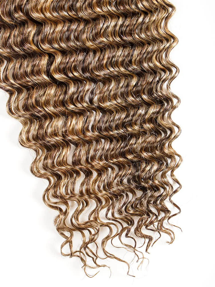 Deep Wave 4/27 Color Hair Bulk Human Braiding Hair No Weft 2 Bulks - Image 4