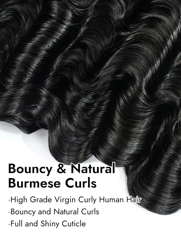 One Bundle Burmese Deep Curly Human Hair Weave With Spiral Ends - Image 7