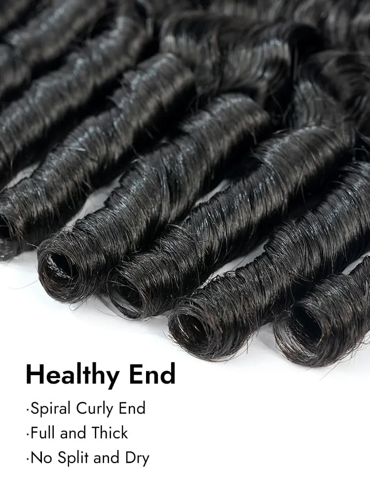 One Bundle Burmese Deep Curly Human Hair Weave With Spiral Ends - Image 6