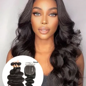Body Wave Hair 3 Bundles With 5*5 Closure New Arrival Hair