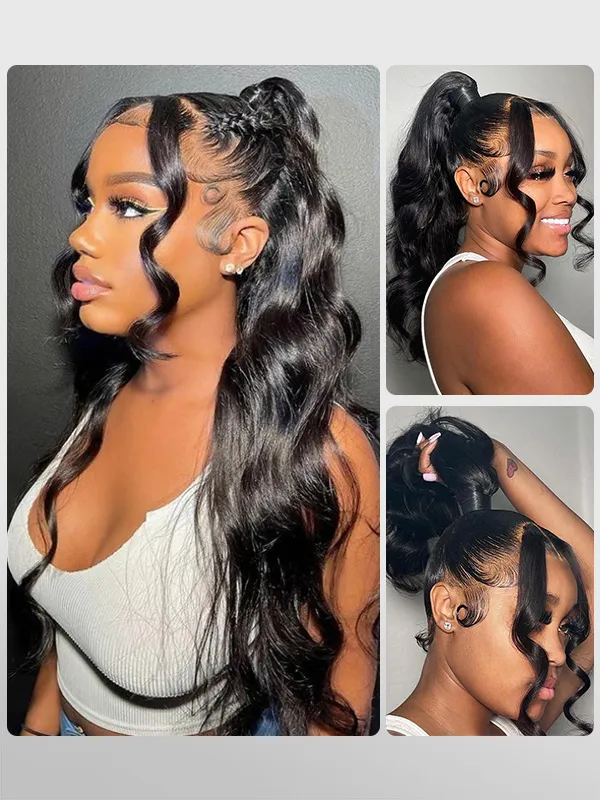 Body Wave 360 HD Lace Wig Human Hair Wigs 180% Density - Image 3