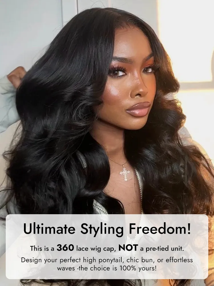 Body Wave 360 HD Lace Wig Human Hair Wigs 180% Density - Image 4