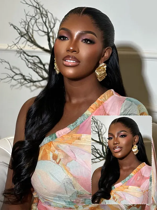 13×6 HD Lace Frontal Wigs Straight Undetectable Lace Front Wigs Human Hair - Image 7